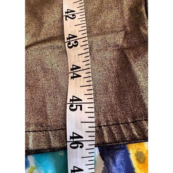 Revolt Youth Juniors Size 13 Gold Metallic Button Fly Pants Stretch - Picture 7 of 9